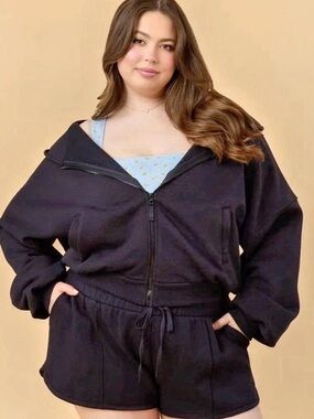 Blogilates Zip Hoodie in Black